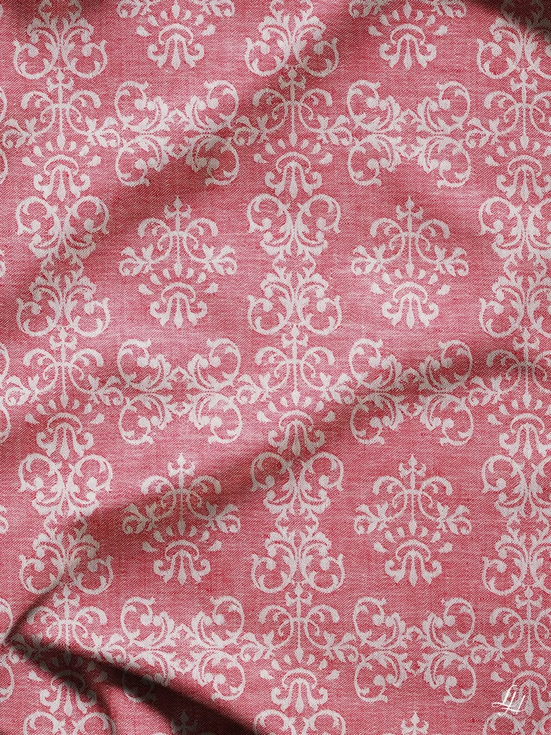 Leinen Tischdecke Damast Ornament