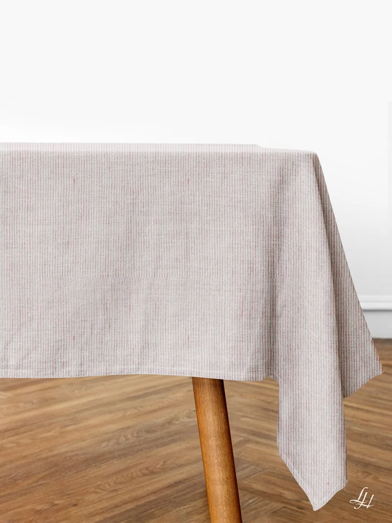 Leinen Tischdecke Nadelstreifen "Linnea"