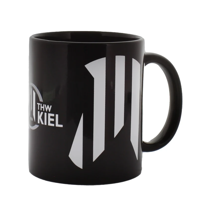 Becher Zebrakopf schwarz