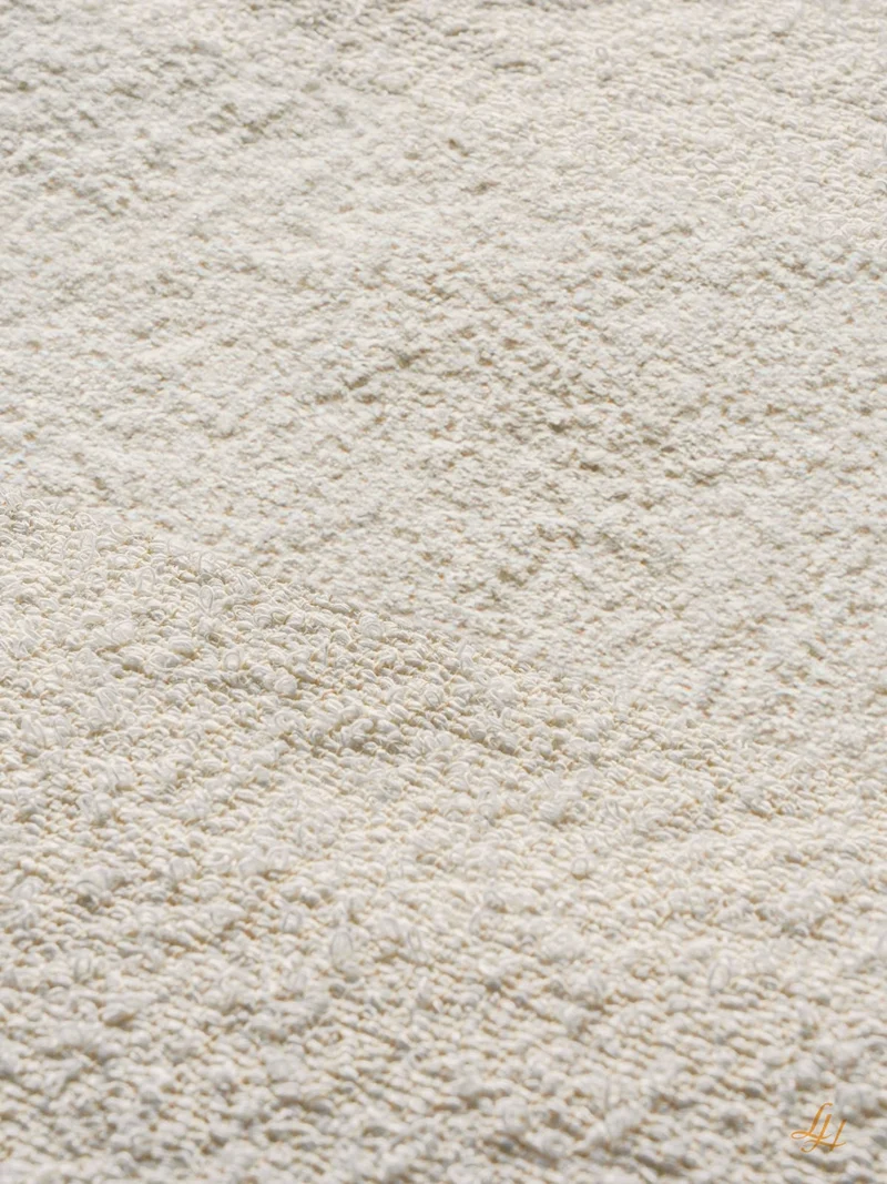 Handtuch aus Leinenfrotté-Cremeweiß mit Farbstreifen