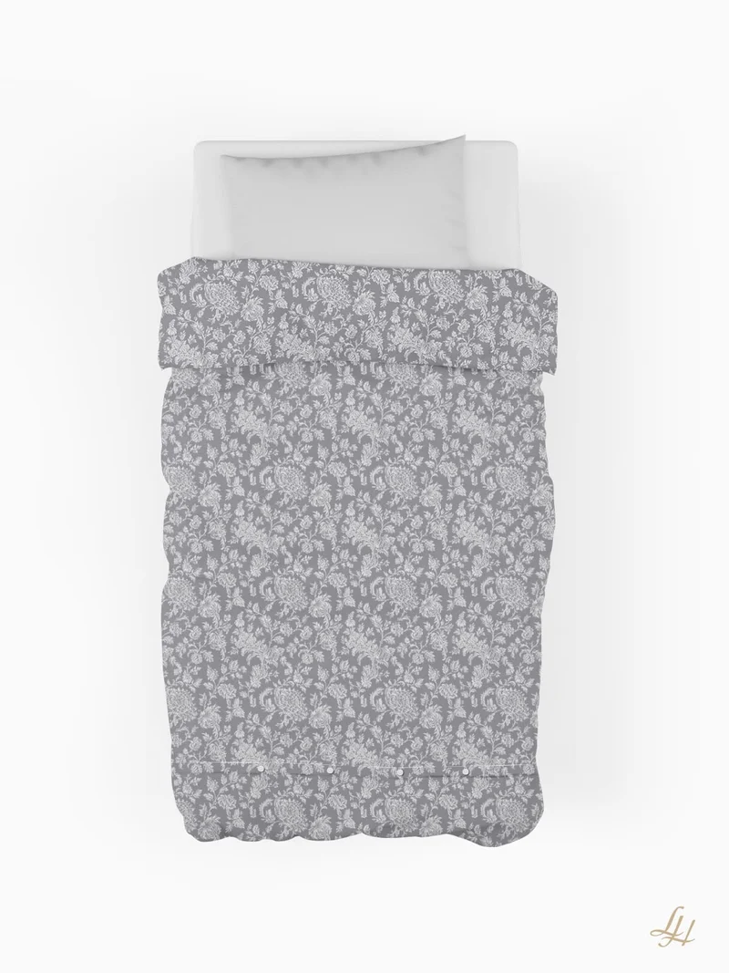 Damast Bettbezug Chrysantheme