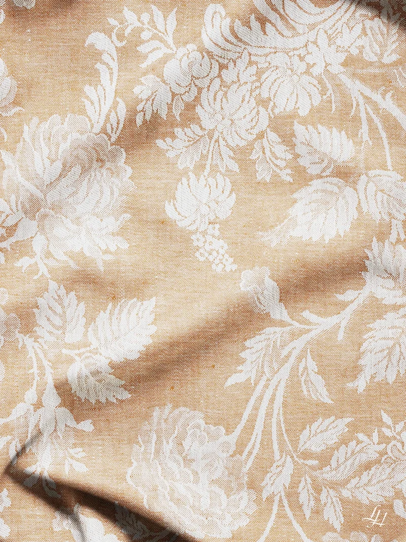 Damast Bettbezug Chrysantheme