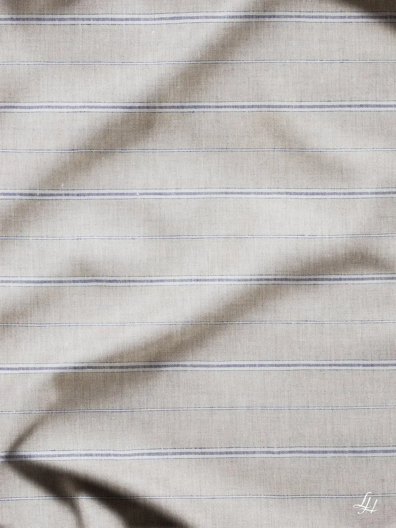 Leinen Bettbezug Querstreifen