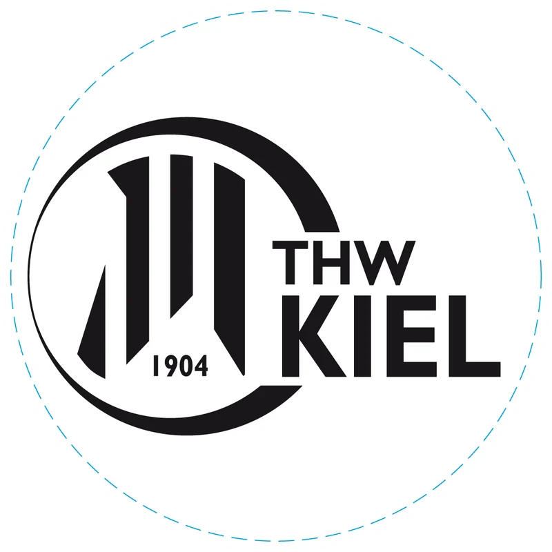 Aufkleber THW Kiel Logo innenklebend