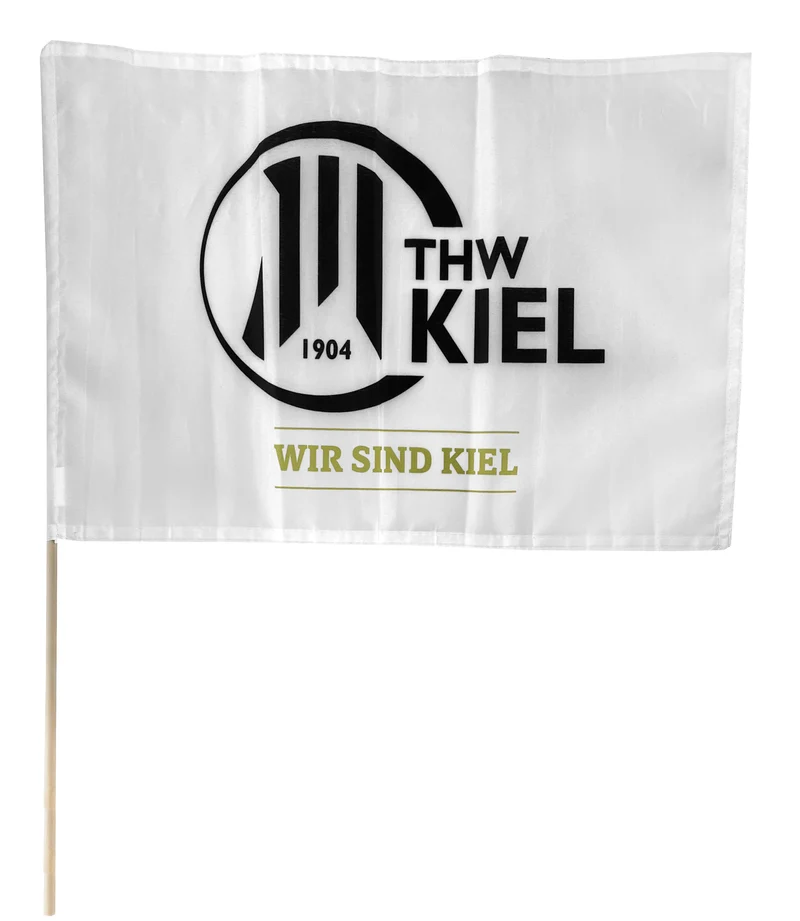 Stockfahne weiß 30 x 45cm