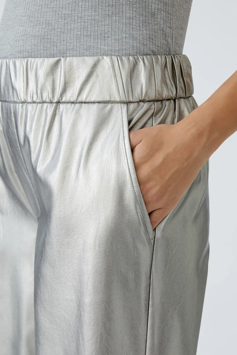 Culotte in Lederoptik