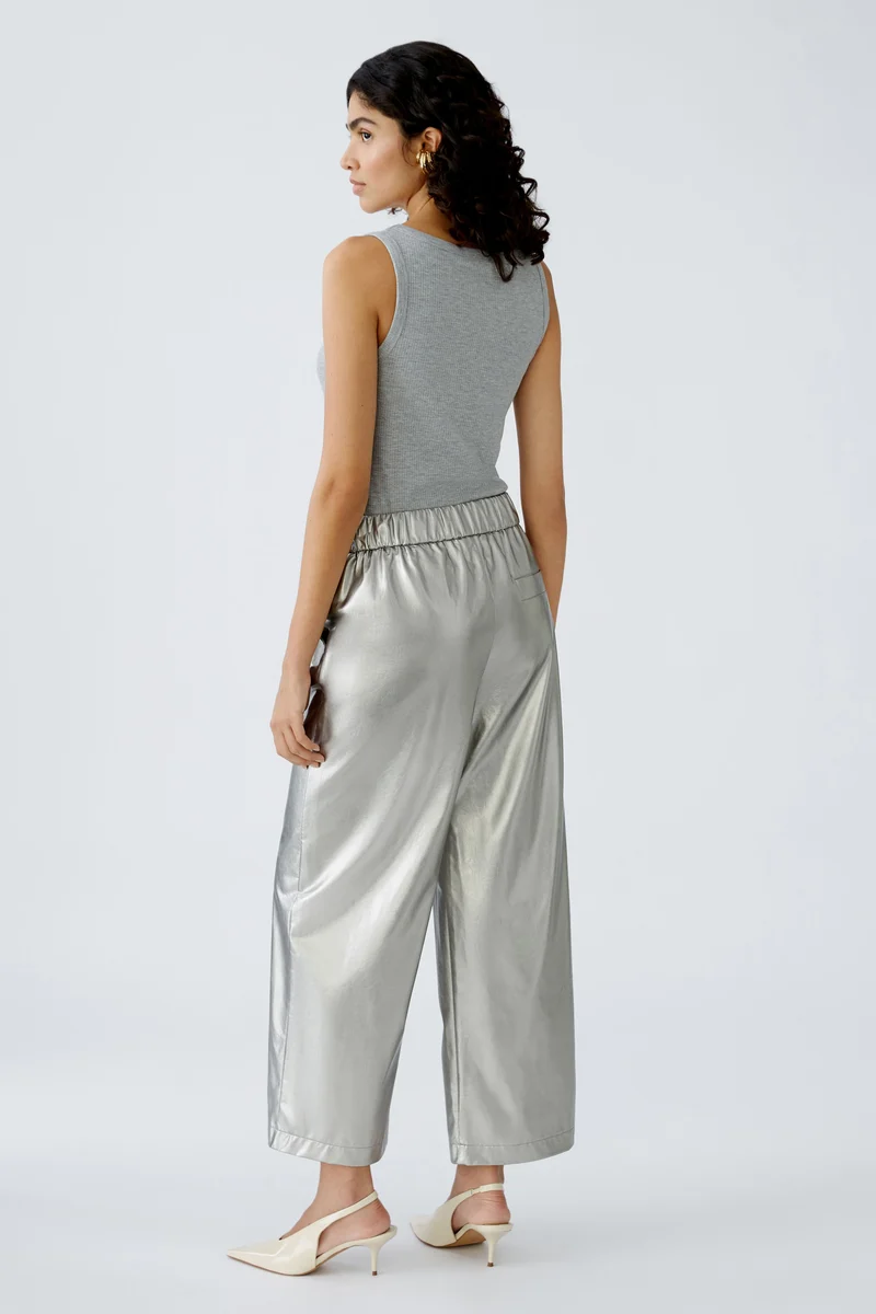 Culotte in Lederoptik