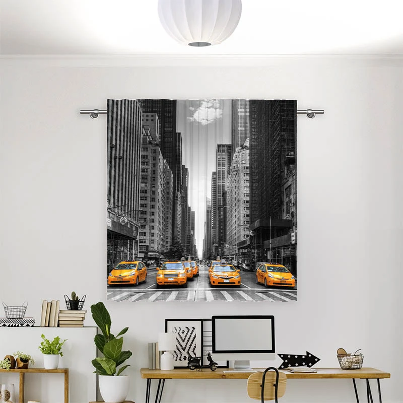 Vorhang Motiv "New York Taxi"