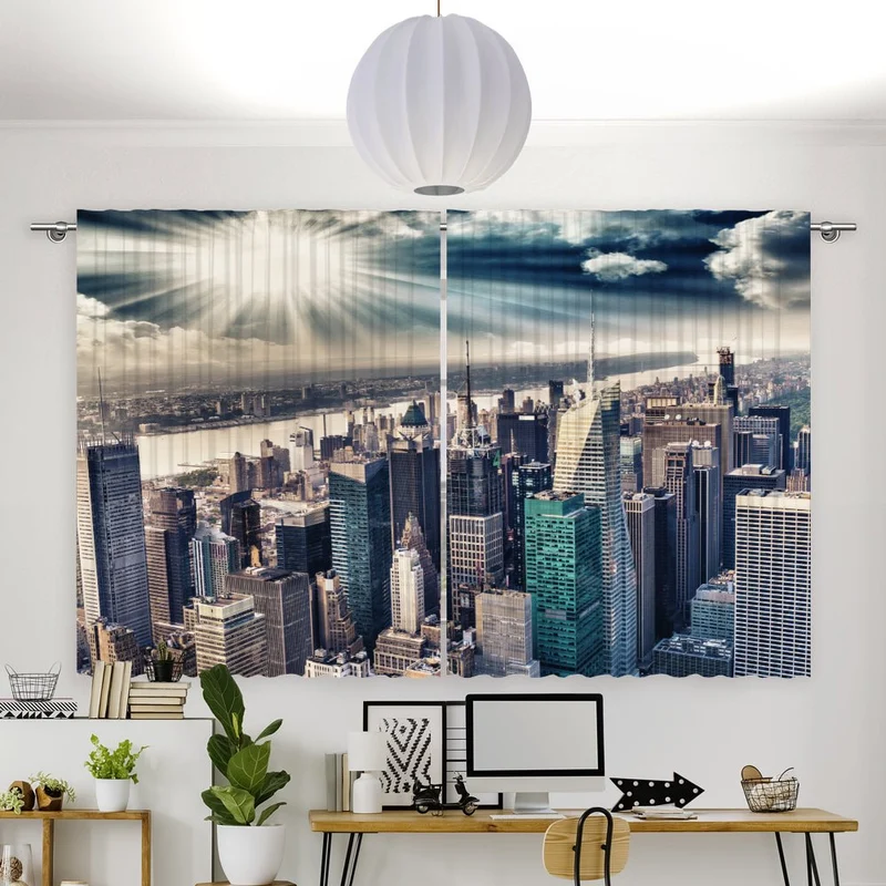 Vorhang Motiv "Skyline Manhattan"