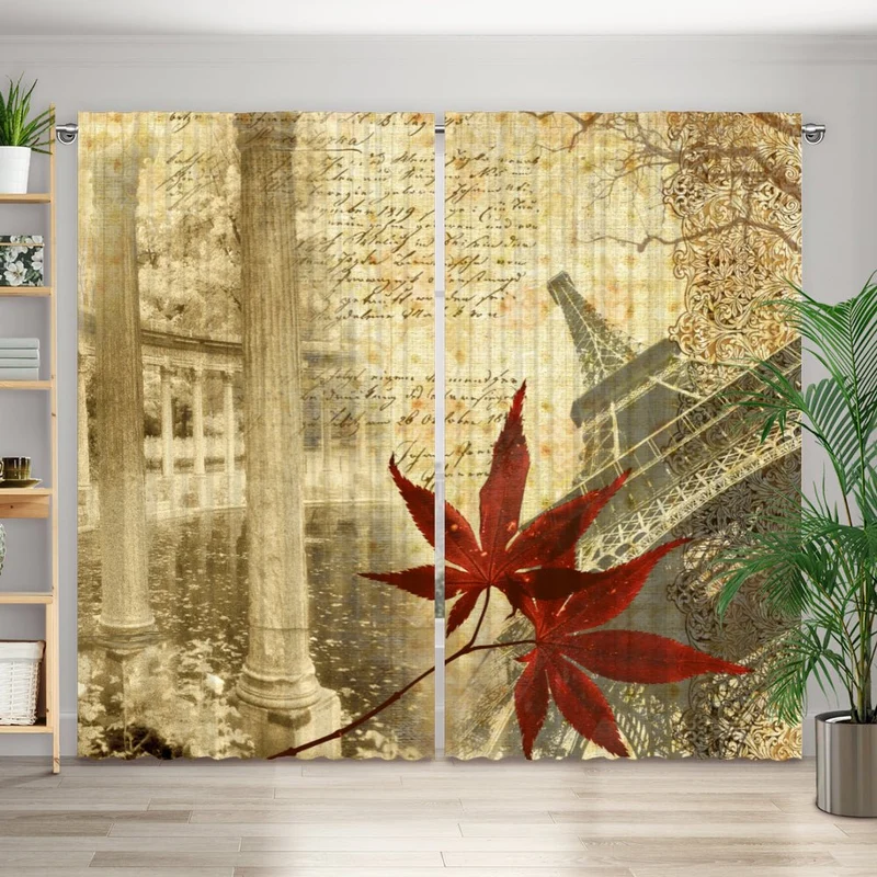 Vorhang Motiv "Paris Vintage Memories"