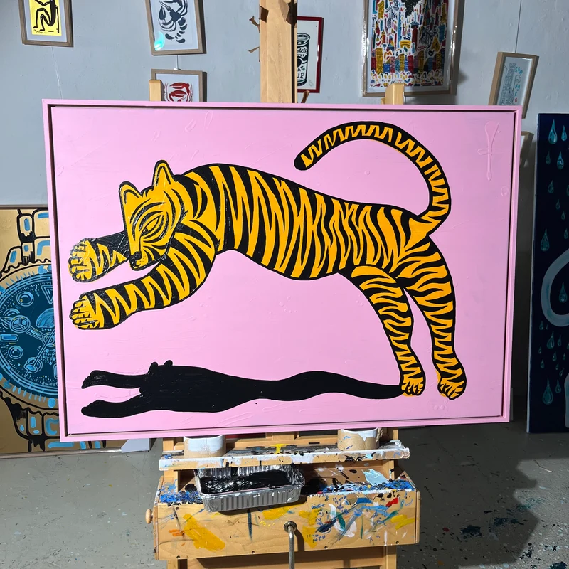 Spring ud i det! 72x104 cm