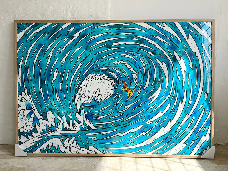 Surfer Girl - 110x160 cm 🏄‍♀️