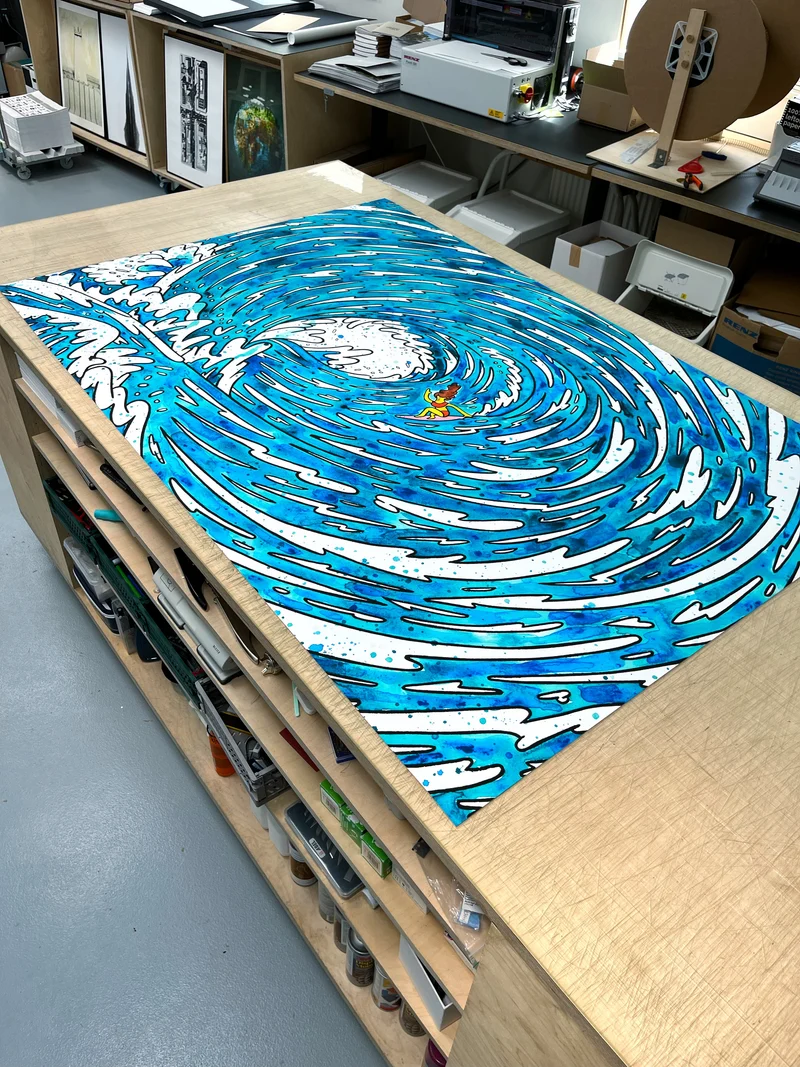 Surfer Girl - 110x160 cm 🏄‍♀️