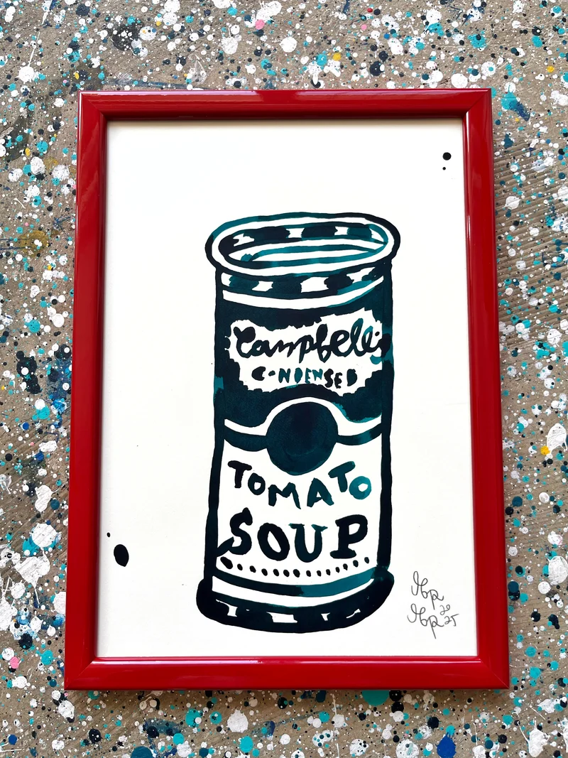 Andy Warhol dåse - 28x20 cm