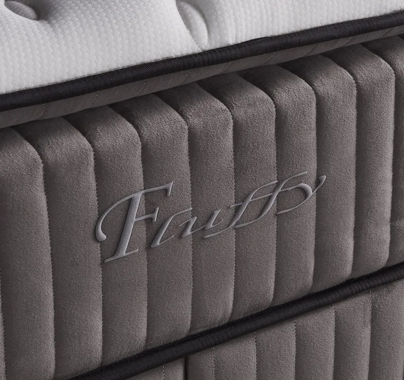 BSS FLUFFY Boxspringbett Set| Matratze H3 | Box und Kopfteil