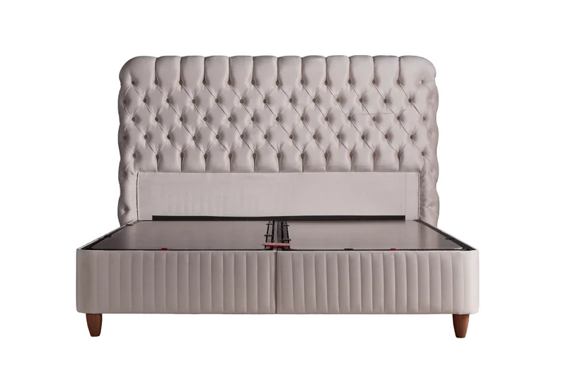 BSS FLUFFY Boxspringbett Set| Matratze H3 | Box und Kopfteil