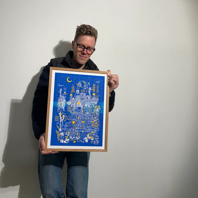 Populær! Indrammet Paris - 47x35 cm 🇫🇷