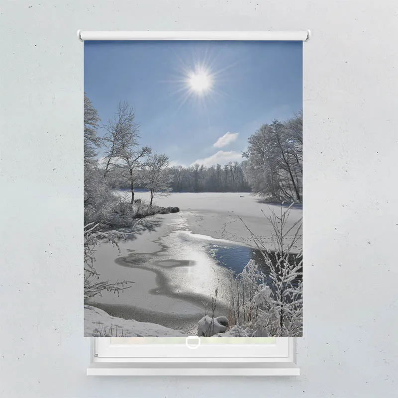 Springrollo Motiv "Schneelandschaft"