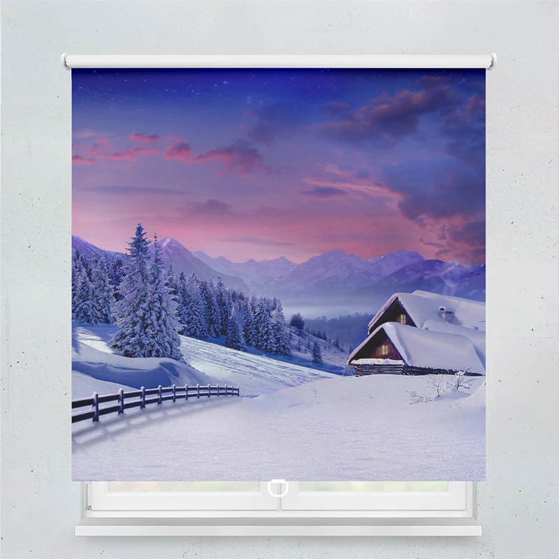 Springrollo Motiv "Winterlandschaft"
