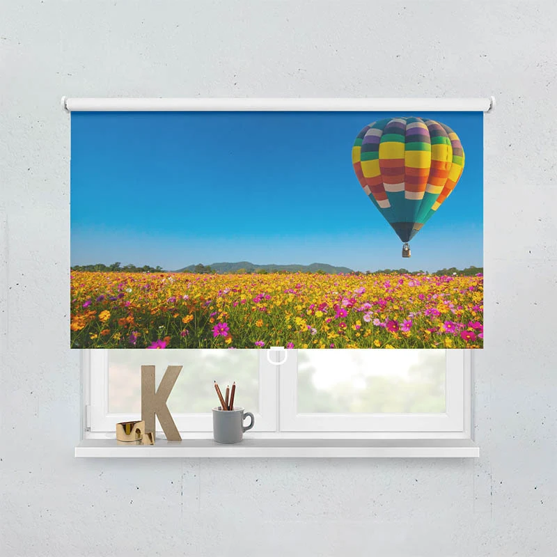 Springrollo Motiv "Blumenwiese Ballon"