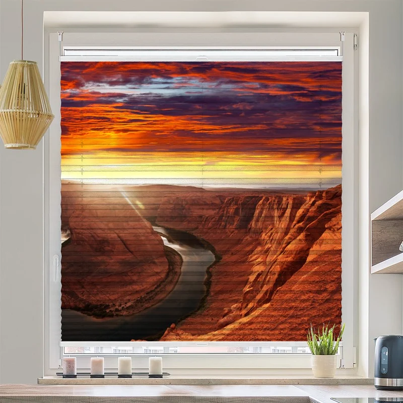 Wabenplissee Motiv "Grand Canyon"