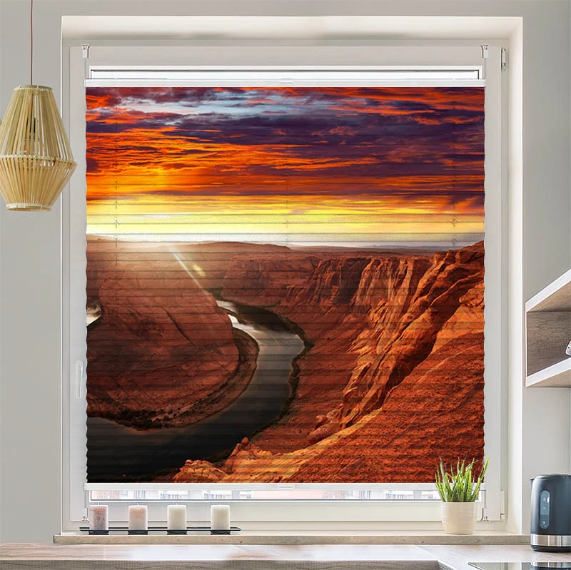 Wabenplissee Motiv "Grand Canyon"