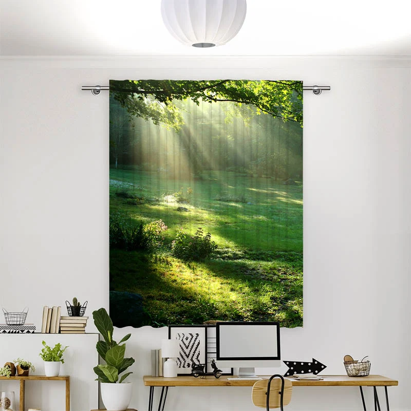 Vorhang Motiv "Lichtung im Wald"