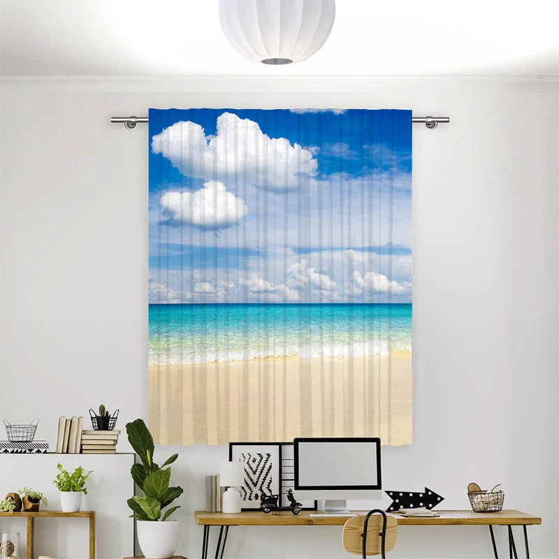 Vorhang Motiv "Meer Himmel Strand"