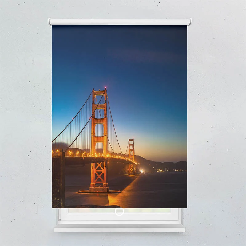 Springrollo Motiv "Golden Gate Bridge Nacht"