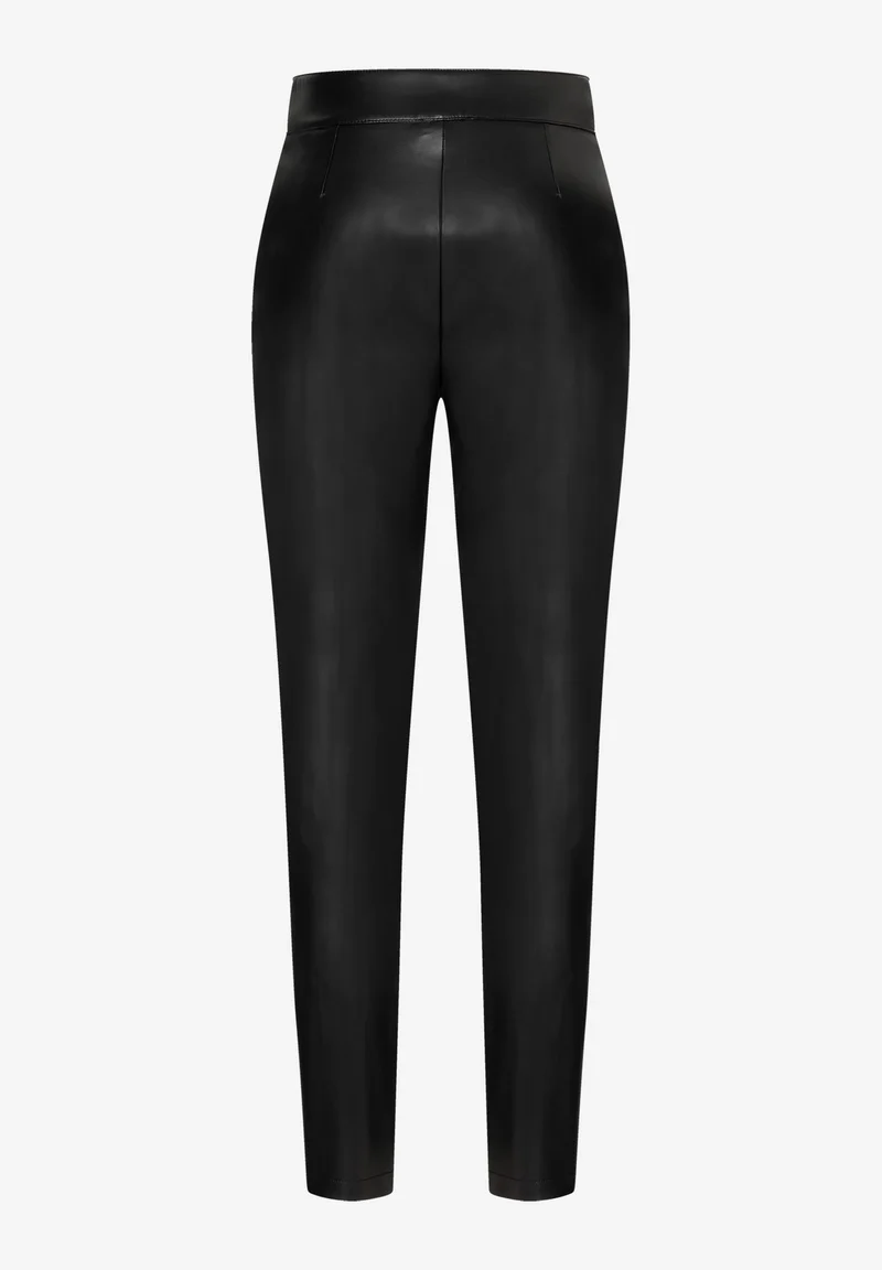 Fake Leather Leggings, black