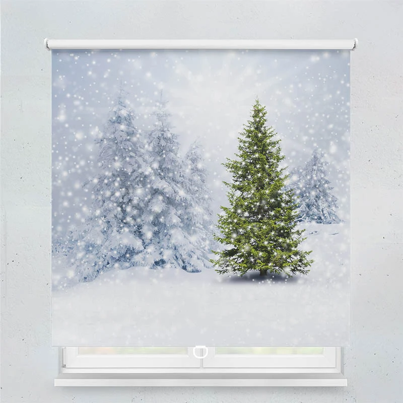 Springrollo Motiv "Tannenbaum Winter"