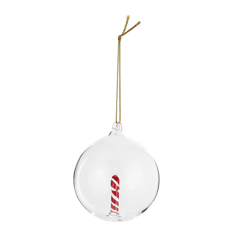 HANG ON Glaskugel Candy Cane