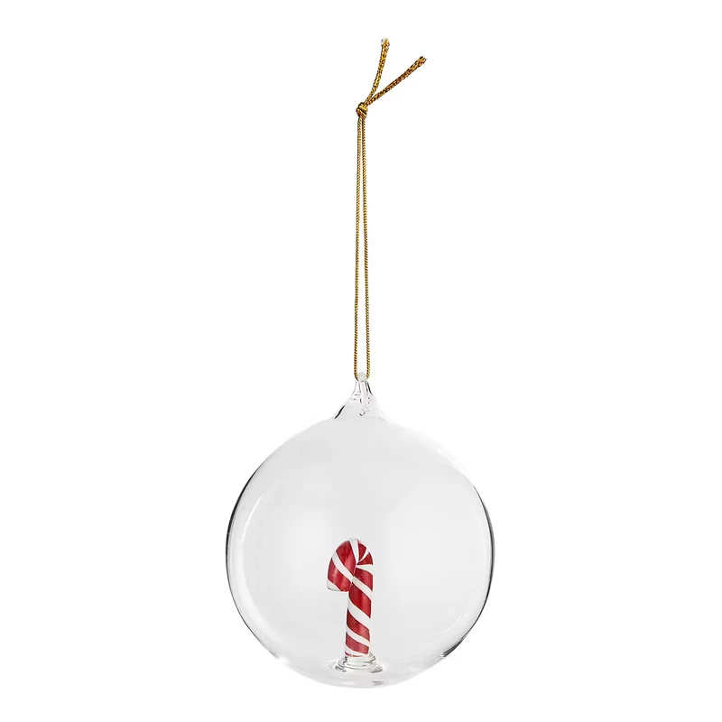 HANG ON Glaskugel Candy Cane