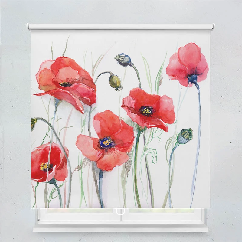 Springrollo Motiv "Mohnblumen Gemaelde"