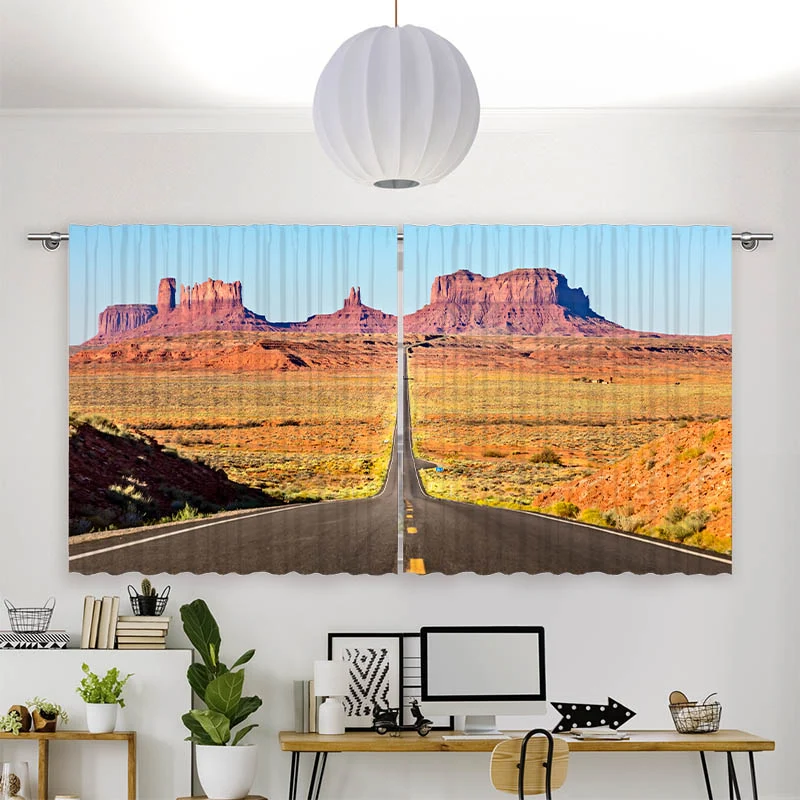 Vorhang Motiv "Route 66 Monument Valley"