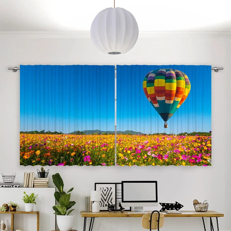 Vorhang Motiv "Blumenwiese Ballon"