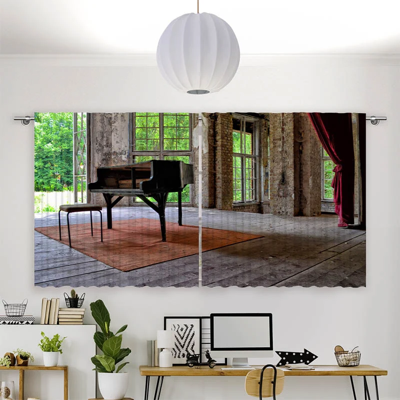 Vorhang Motiv "Lost Place Verlassene Heilstaette"