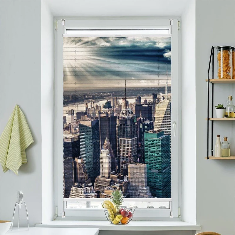 Wabenplissee Motiv "Skyline Manhattan"