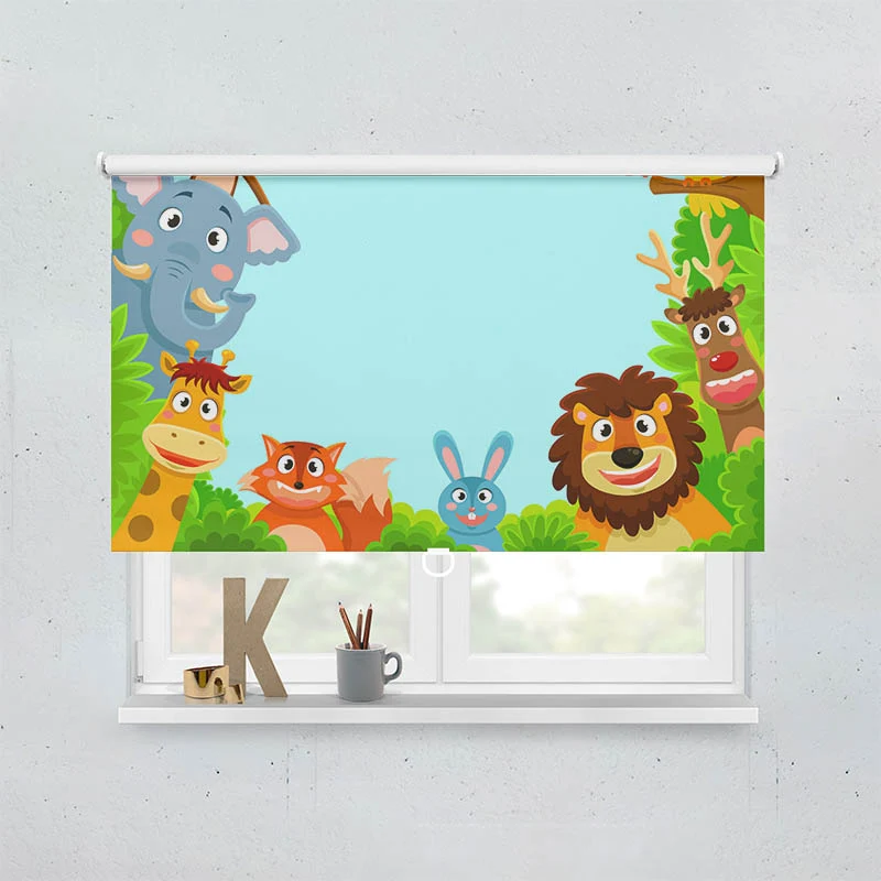 Springrollo Motiv "Wilde Tiere"