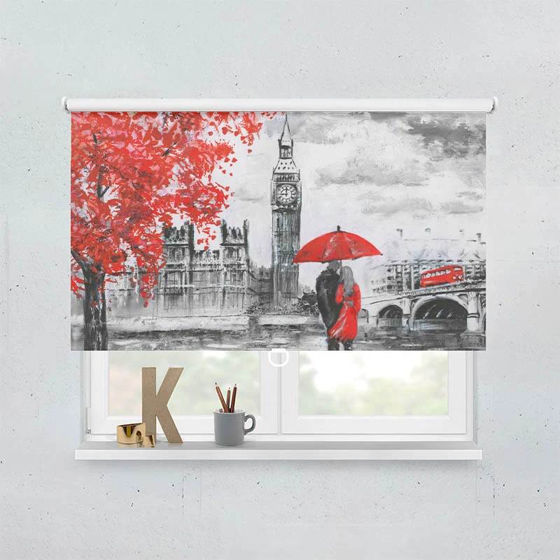 Springrollo Motiv "London Big Ben Gemaelde"