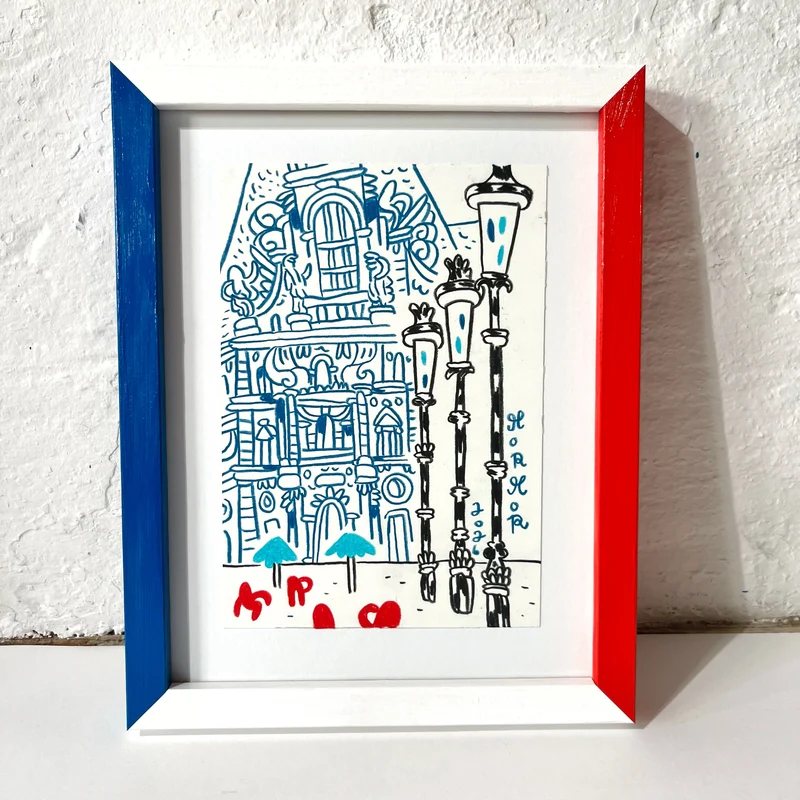 Louvre Paris, 25x19,5 cm