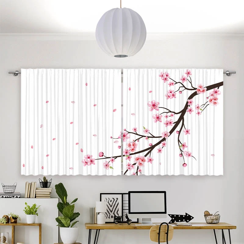 Vorhang Motiv "Kirschblueten"