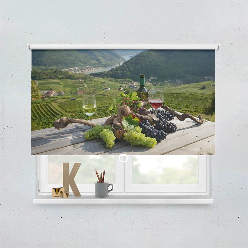 Springrollo Motiv "Trauben Wein Natur"