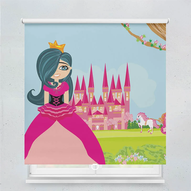 Springrollo Motiv "Prinzessin vor dem Schloss"
