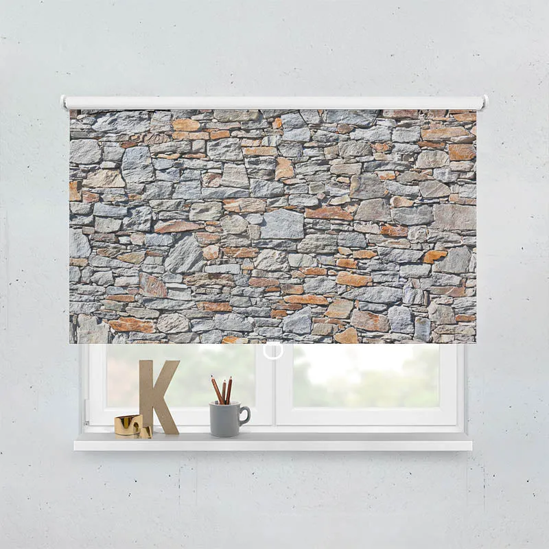 Springrollo Motiv "Natursteinmauer"