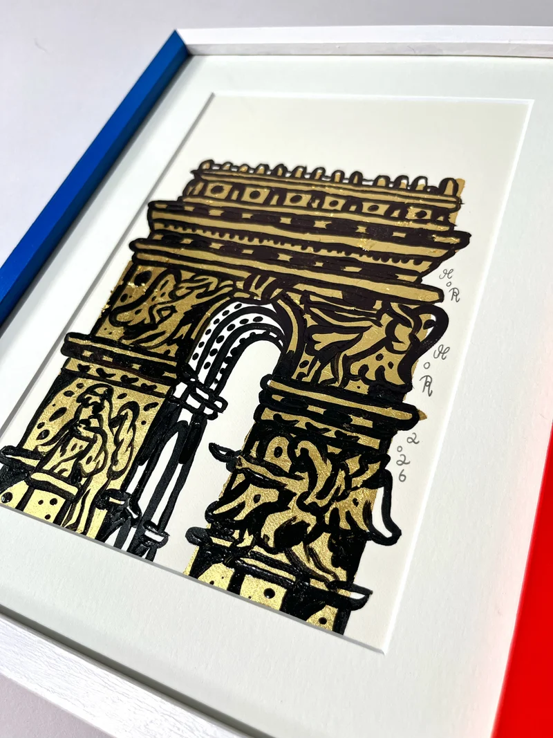 Arc de Triomphe Paris, 35x28 cm