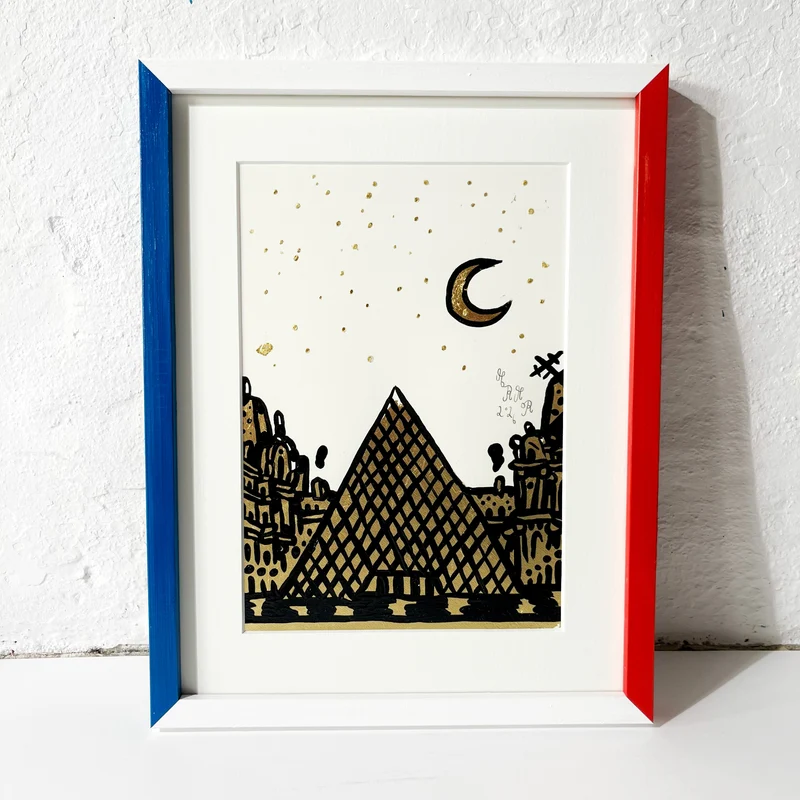 Louvre Paris, 35x28 cm