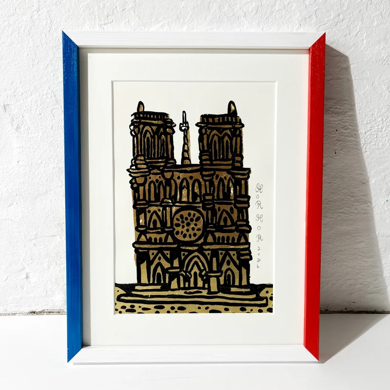 Notre Dame Paris, 35x28 cm