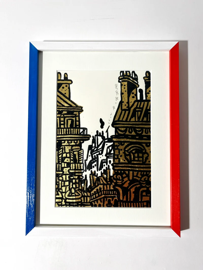 Paris, rue Yves Toudic - 35x28 cm