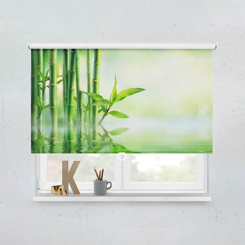 Springrollo Motiv "Bambus Wasser"